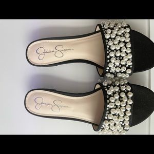 Jessica Simpson pearl flats/sandals